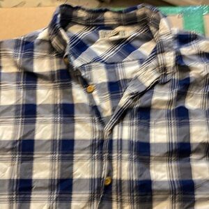 Duluth Blue Plaid short sleeve Shirt